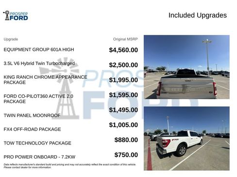 Used 2021 Ford F150 King Ranch w/ Equipment Group 601A High AWD/4WD image 3