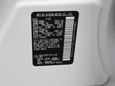 New 2026 Nissan Armada PRO-4X w/ Captain's Chari Seat Package image 18