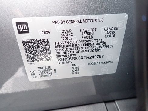 New 2026 Chevrolet Tahoe RST w/ Comfort Package image 45