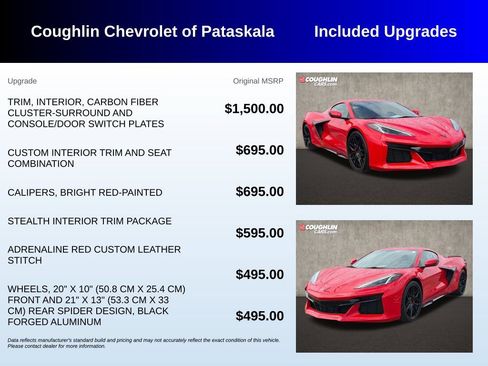 Used 2023 Chevrolet Corvette Z06 w/ Stealth Interior Trim Package RWD image 3