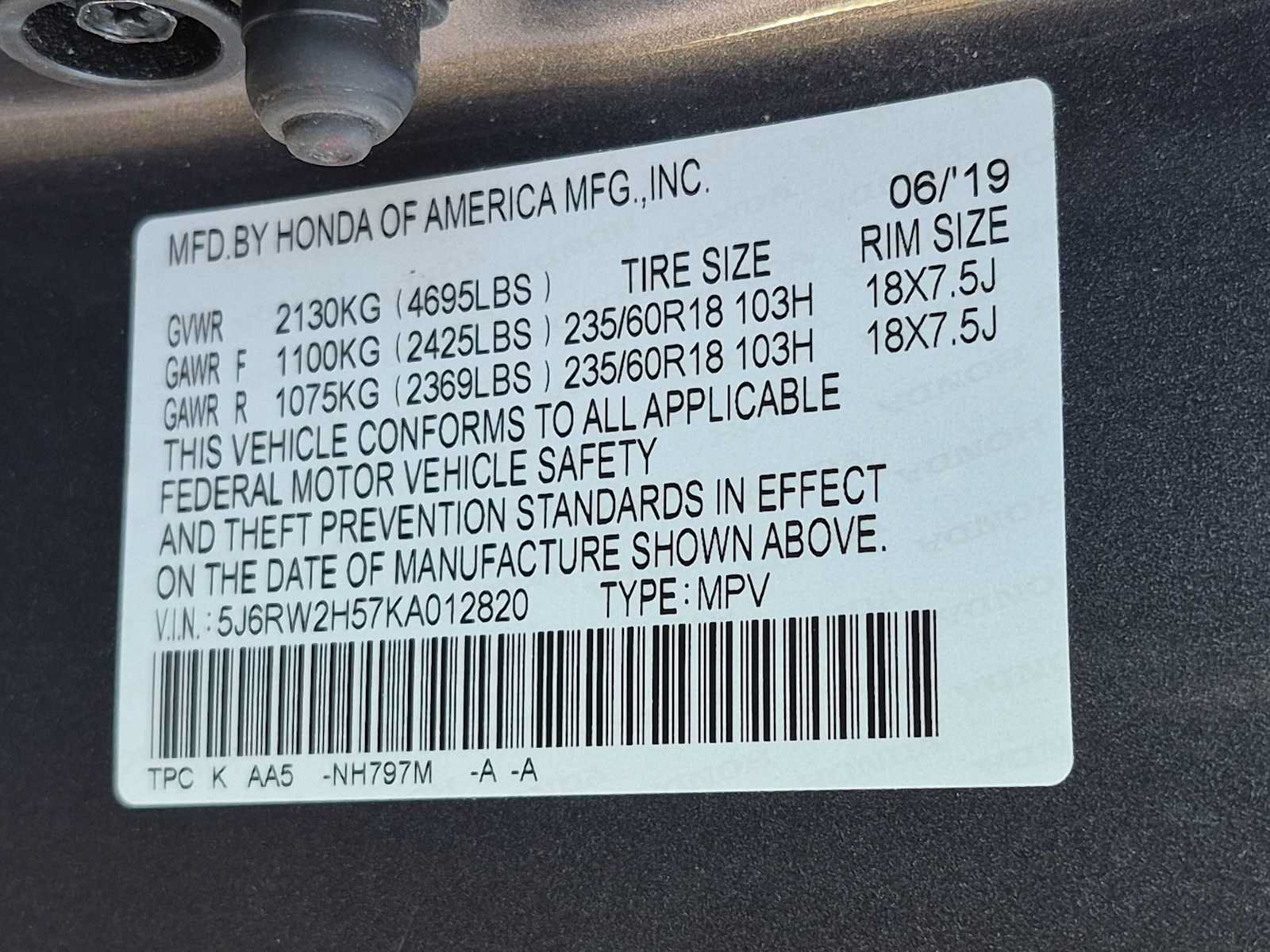 Used 2019 Honda CR-V EX image 34
