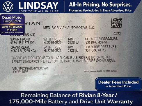 Used 2023 Rivian R1S Launch Edition AWD/4WD image 29