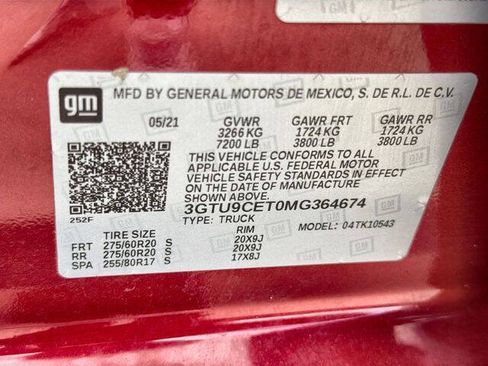 Used 2021 GMC Sierra 1500 Elevation AWD/4WD image 33
