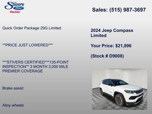 Used 2024 Jeep Compass Limited AWD/4WD image 8