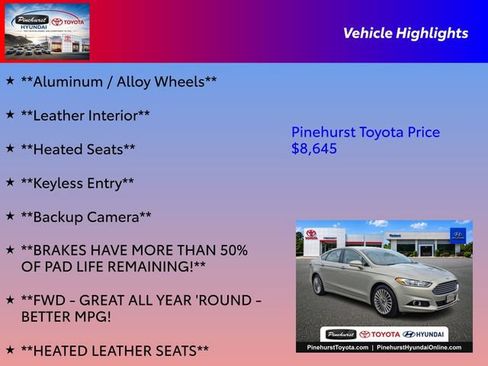 Used 2016 Ford Fusion Titanium FWD image 16
