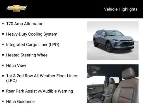Certified 2023 Chevrolet Blazer RS w/ LPO, Floor Liner Package image 20