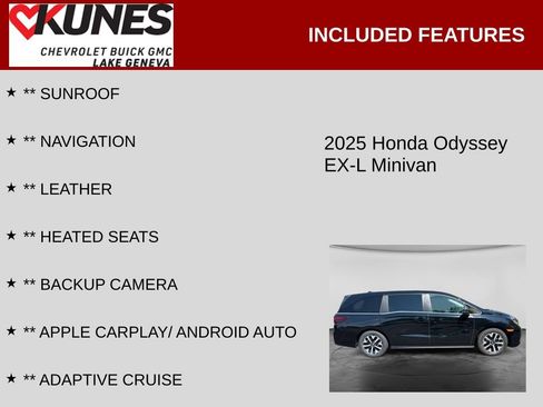 Used 2025 Honda Odyssey EX-L image 2