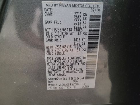 Used 2020 Nissan Pathfinder SL AWD/4WD image 33