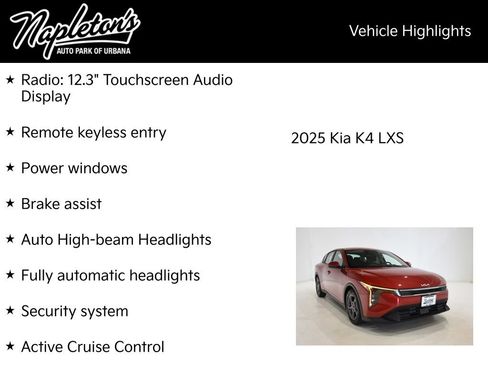 New 2025 Kia K4 LXS image 15