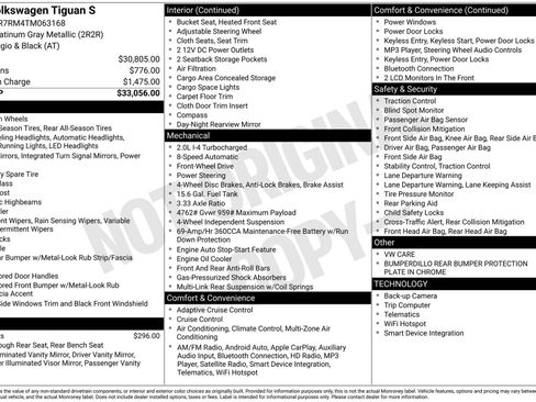 Certified 2026 Volkswagen Tiguan S FWD image 28