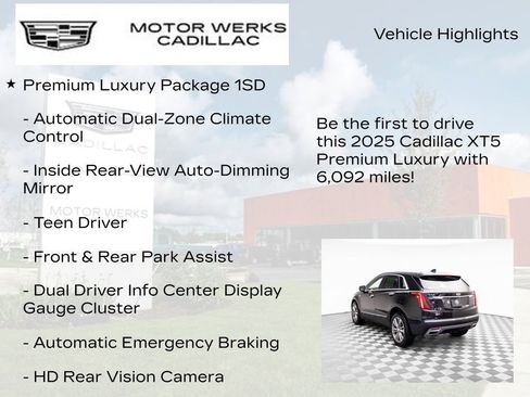 New 2025 Cadillac XT5 Premium Luxury image 13