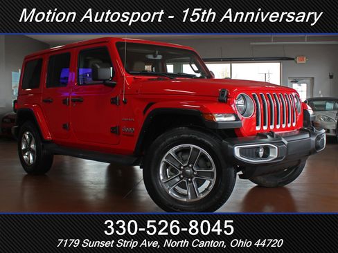 Used 2021 Jeep Wrangler Unlimited Sahara w/ Uconnect 4C Nav & Sound Group image 2