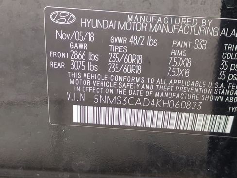 Used 2019 Hyundai Santa Fe SEL w/ Cargo Package AWD/4WD image 35