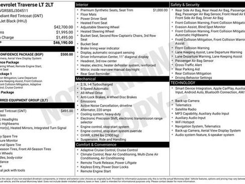 Used 2025 Chevrolet Traverse LT w/ Driver Confidence Package image 12