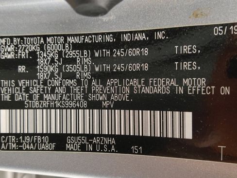 Used 2019 Toyota Highlander LE AWD/4WD image 33