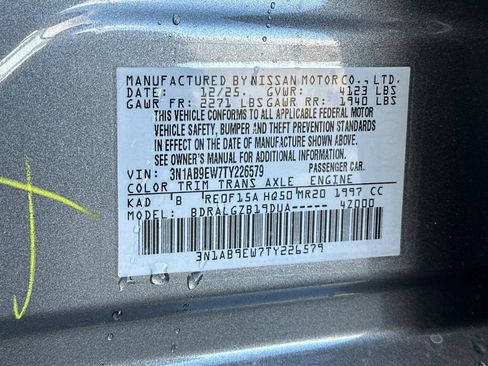 New 2026 Nissan Sentra SL w/ Floor Mat Package image 23