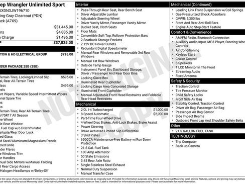 Used 2018 Jeep Wrangler Unlimited Sport image 15