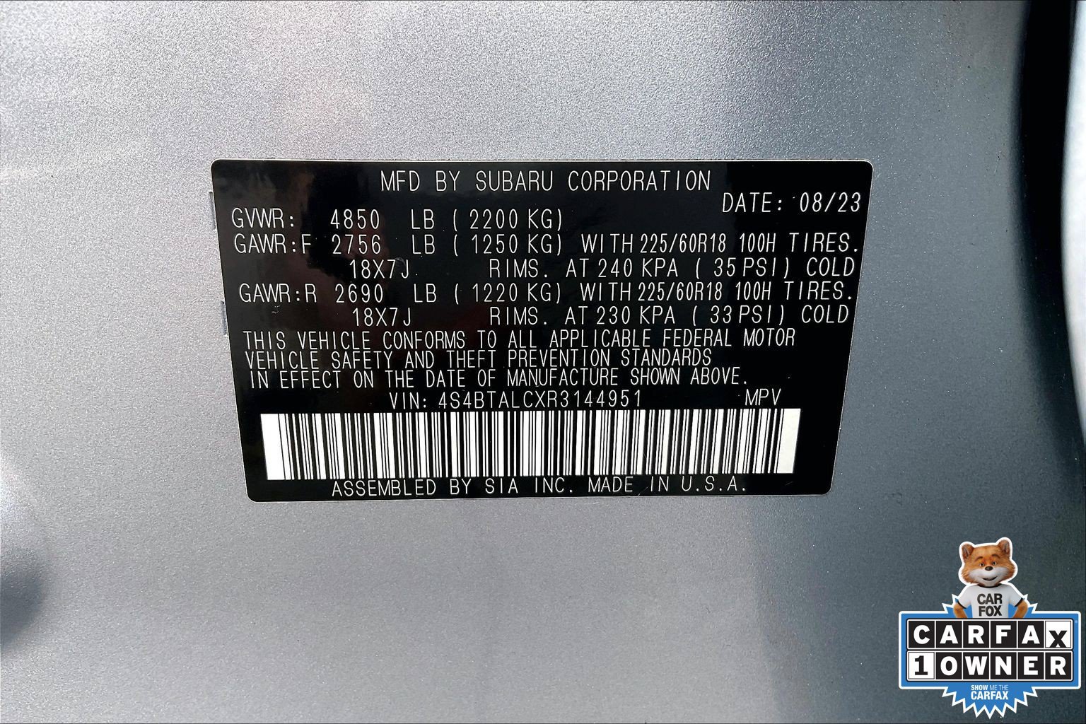 Certified 2024 Subaru Outback Onyx Edition AWD/4WD image 33