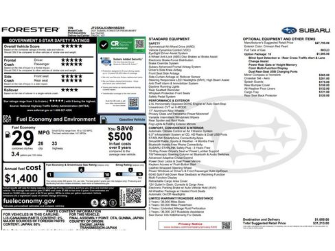 Used 2021 Subaru Forester Premium AWD/4WD image 9