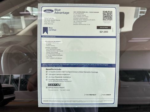 Certified 2021 Ford Ranger XL w/ Equipment Group 101A High AWD/4WD image 5