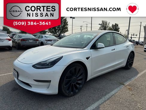 Used 2021 Tesla Model 3 Performance AWD/4WD image 1