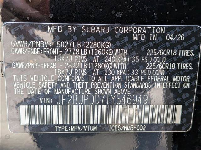 New 2026 Subaru Outback Limited AWD/4WD image 19