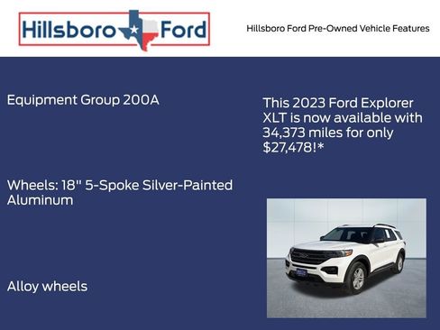 Used 2023 Ford Explorer XLT RWD image 3