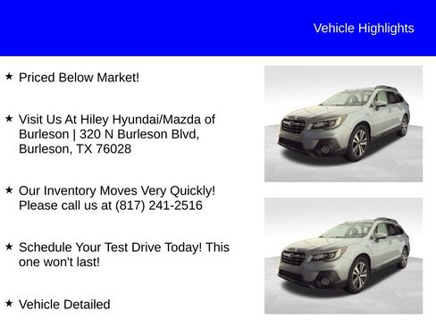 Used 2019 Subaru Outback 2.5i Limited image 10