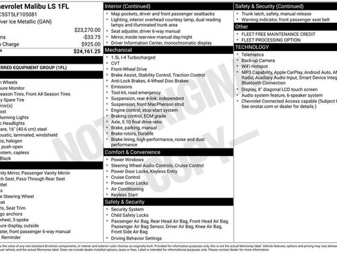 Used 2020 Chevrolet Malibu LS FWD image 37