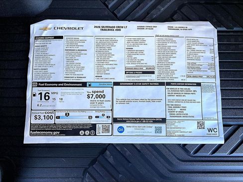 New 2026 Chevrolet Silverado 1500 LT Trail Boss w/ LT Trail Boss Premium Package image 14