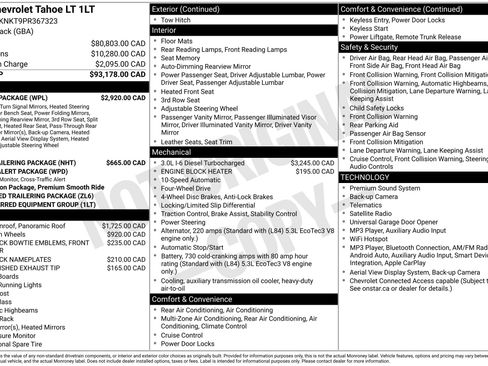 Used 2023 Chevrolet Tahoe LT w/ Luxury Package AWD/4WD image 2
