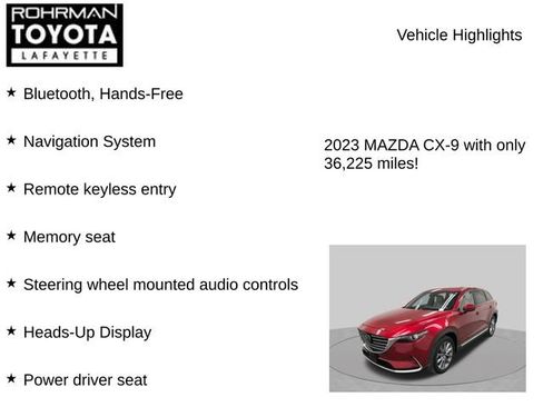 Used 2023 MAZDA CX-9 Grand Touring AWD/4WD image 7