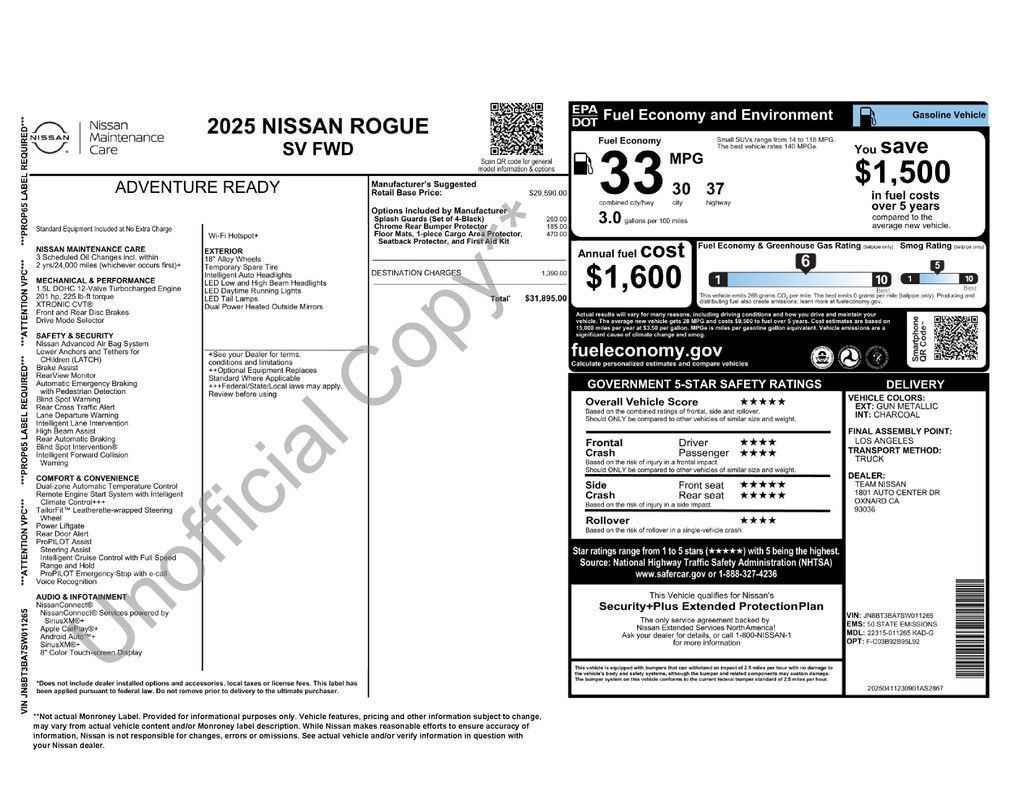 Used 2025 Nissan Rogue SV FWD image 5