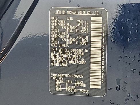 Used 2018 Nissan Armada SL w/ Moonroof Package image 33