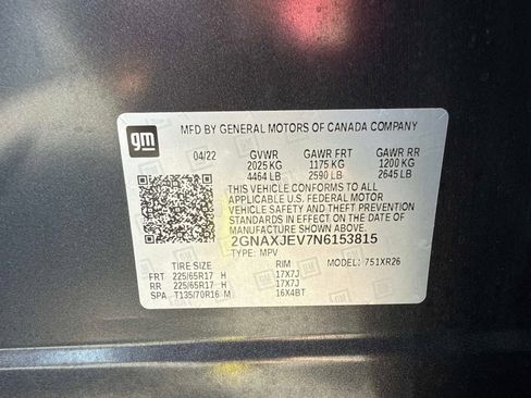 Used 2022 Chevrolet Equinox LT w/ Driver Convenience Package FWD image 34