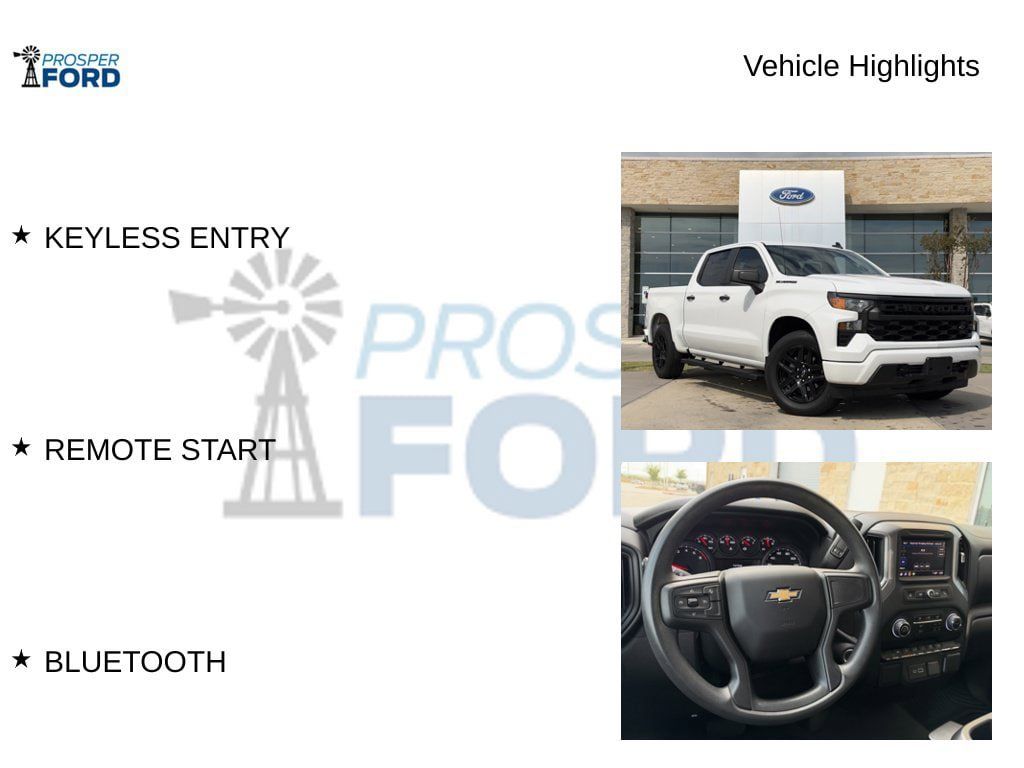 Used 2024 Chevrolet Silverado 1500 Custom w/ LPO, Dark Essentials Package RWD image 5