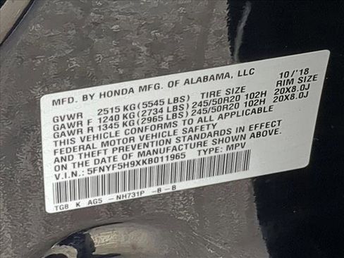 Used 2019 Honda Pilot Touring image 27