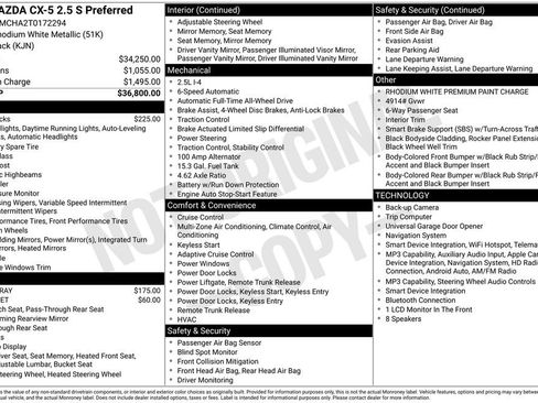 New 2026 MAZDA CX-5 Preferred AWD/4WD image 33