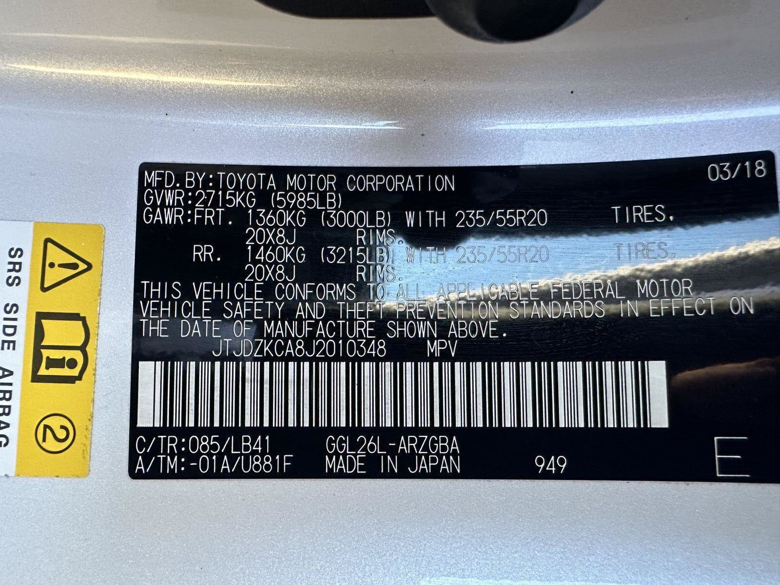 Used 2018 Lexus RX 350L AWD image 15