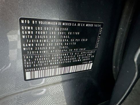 Used 2024 Volkswagen Tiguan Wolfsburg Edition image 12