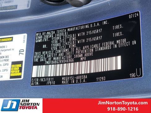 Used 2024 Toyota Corolla Cross AWD Hybrid image 34
