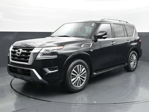 Used 2021 Nissan Armada SL w/ Captain's Chairs Package RWD image 1