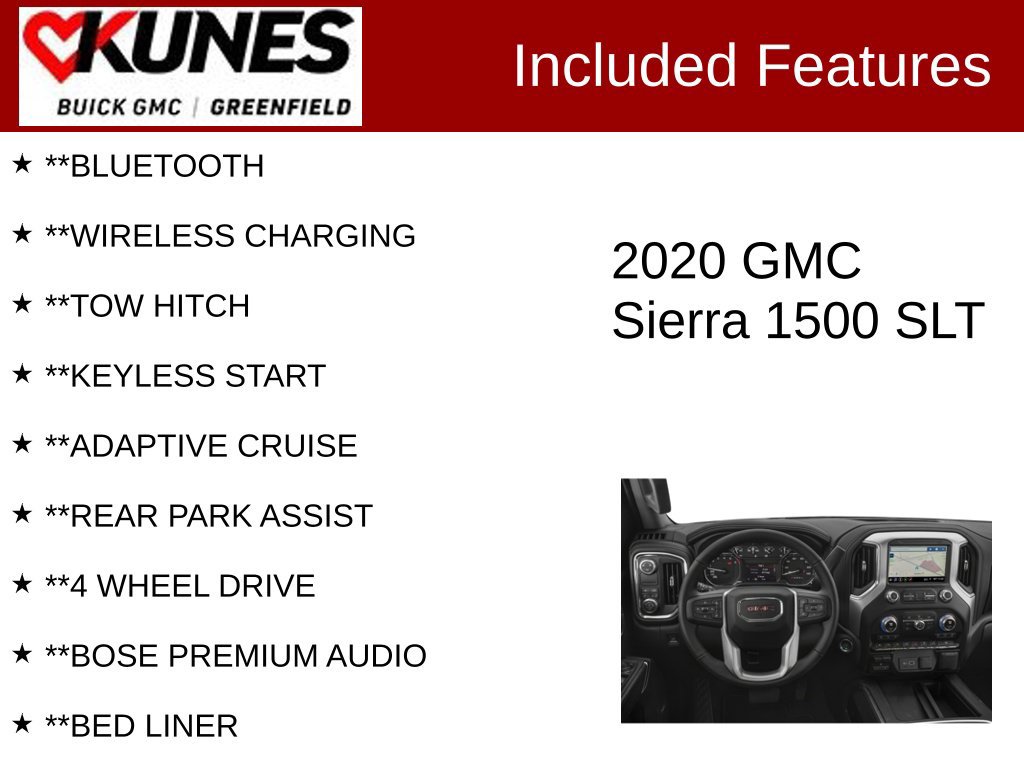 Used 2020 GMC Sierra 1500 SLT w/ SLT Premium Plus Package AWD/4WD image 3