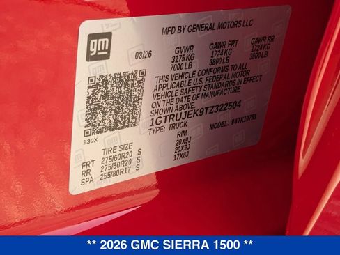 New 2026 GMC Sierra 1500 Elevation AWD/4WD image 34
