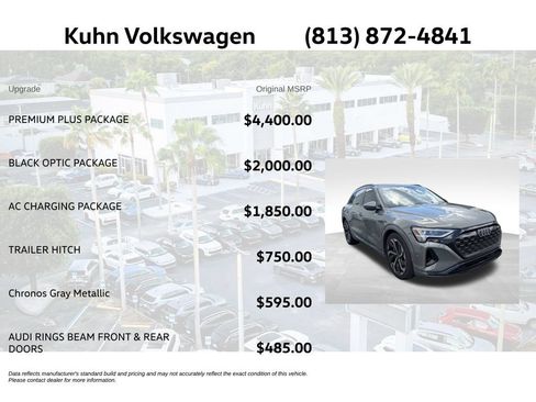 Used 2024 Audi Q8 e-tron Premium Plus w/ Premium Plus Package AWD/4WD image 2