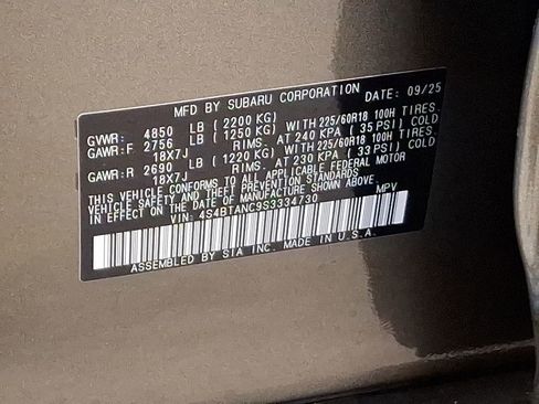 New 2025 Subaru Outback Limited image 14