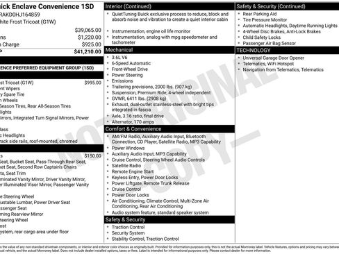 Used 2017 Buick Enclave Convenience FWD image 10