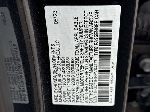 Certified 2023 Honda Accord EX image 25