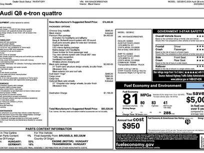 Used 2024 Audi Q8 e-tron Premium Plus