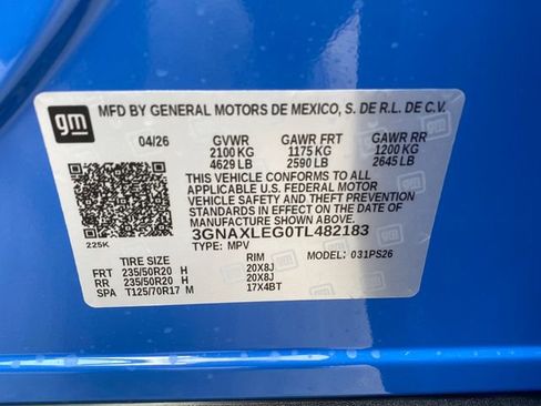 New 2026 Chevrolet Equinox RS w/ Convenience Package III FWD image 31